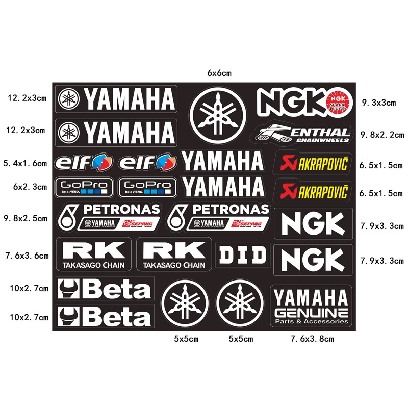 Motorcycle Gear Brands - High-grade Stylish Motorcycle Stickers Moto Luggage