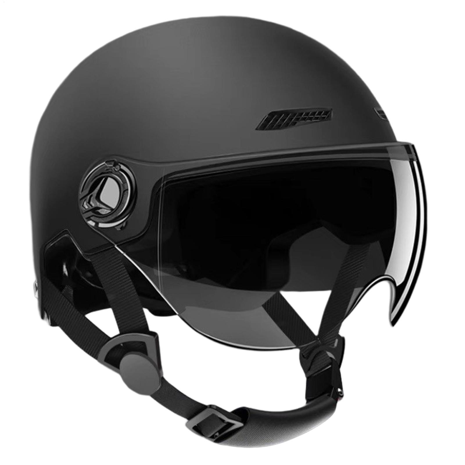 Motorcycle Gear White - Motorcycle Riding Helmet Half Face Safety