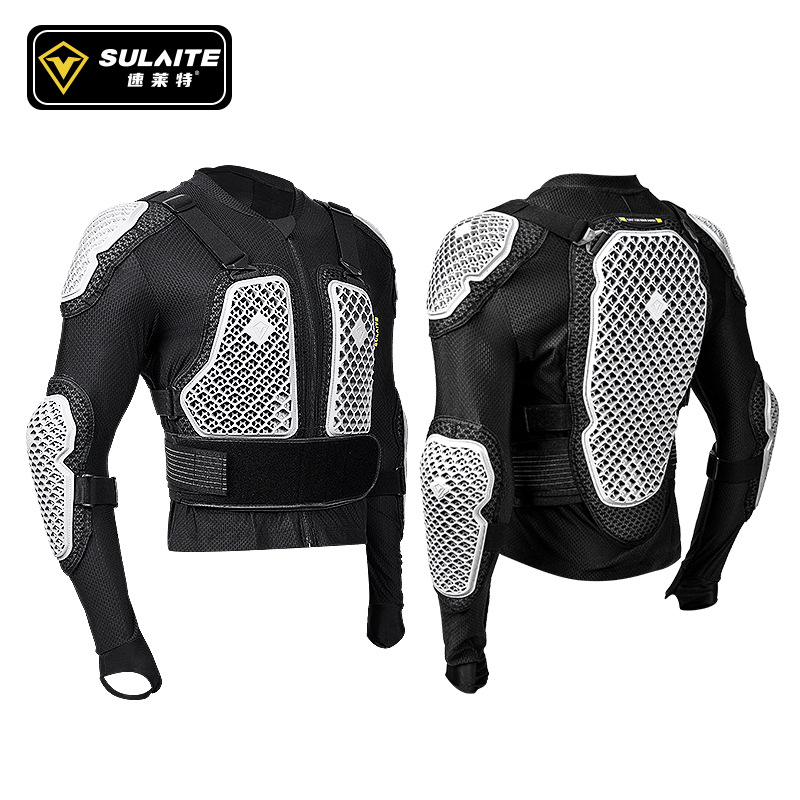 Motorcycle Gear White - SULAITE Motorcycle Jacket Pants Set Men