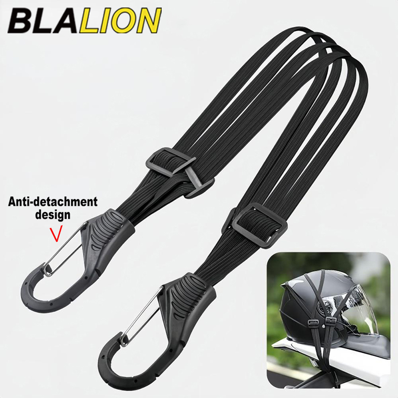 Motorcycle Gear Wall Mount - BLALION Motorcycle Luggage Strap Universal Elastic