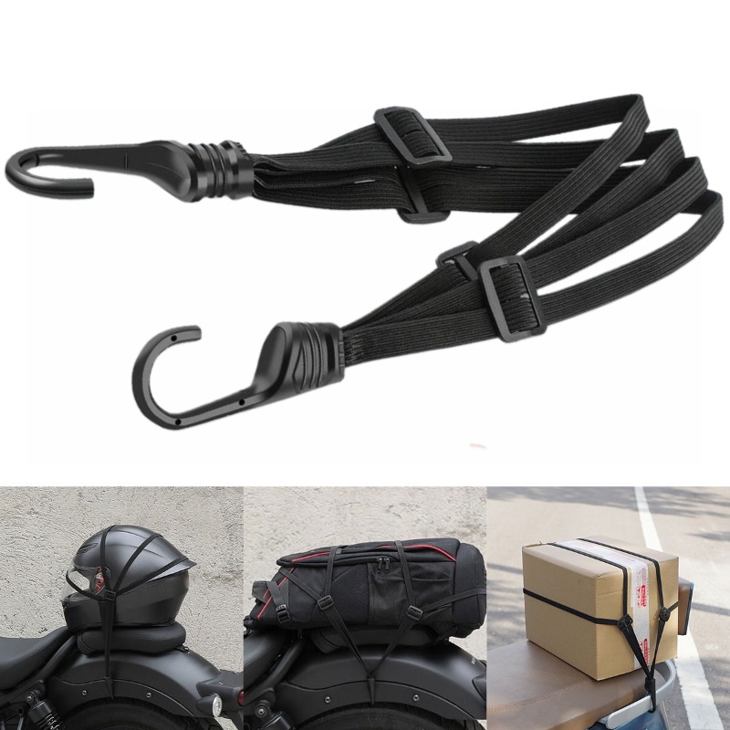 Motorcycle Gear Wall Mount - Motorcycle Helmet Straps with Hook Retractable