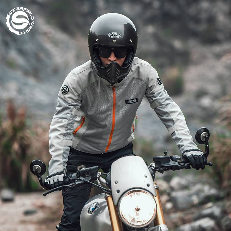 SFK Grey-white Motorcycle Jack - Motorcycle Gear White recension och pris