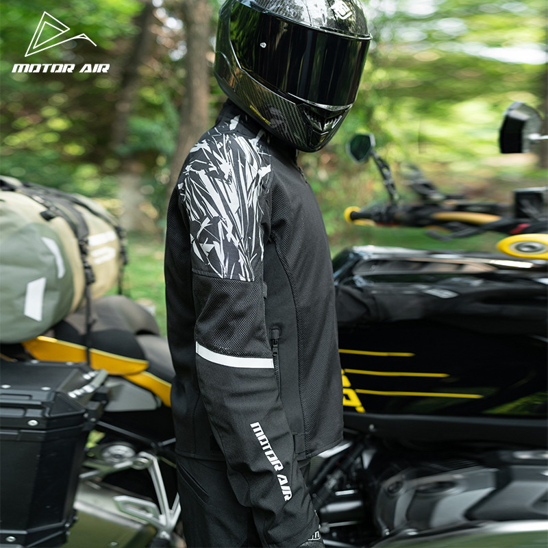 Black&White Motorcycle Jacket  - Motorcycle Gear White recension och pris