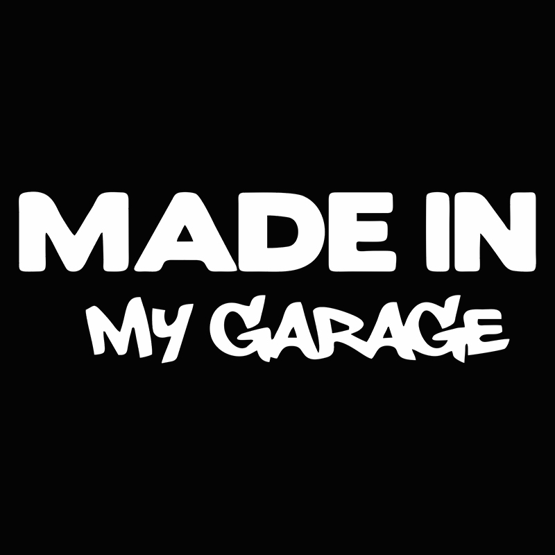 17.8*5.9CM MADE IN MY GARAGE F - Motorcycle Gear White recension och pris