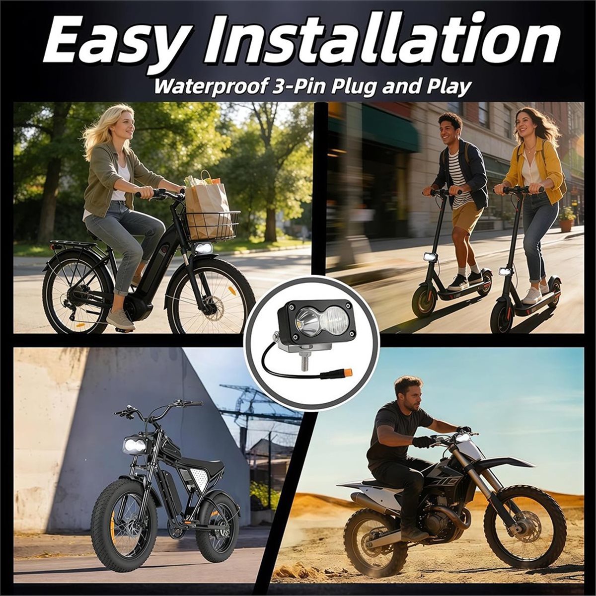 PHONE&GEAR 3inch Led Pod Spotl - Motorcycle Gear Manufacturers recension och pris
