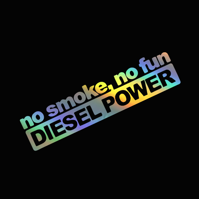 1pc NO SMOKE NO FUN DIESEL POW - Motorcycle Gear White recension och pris
