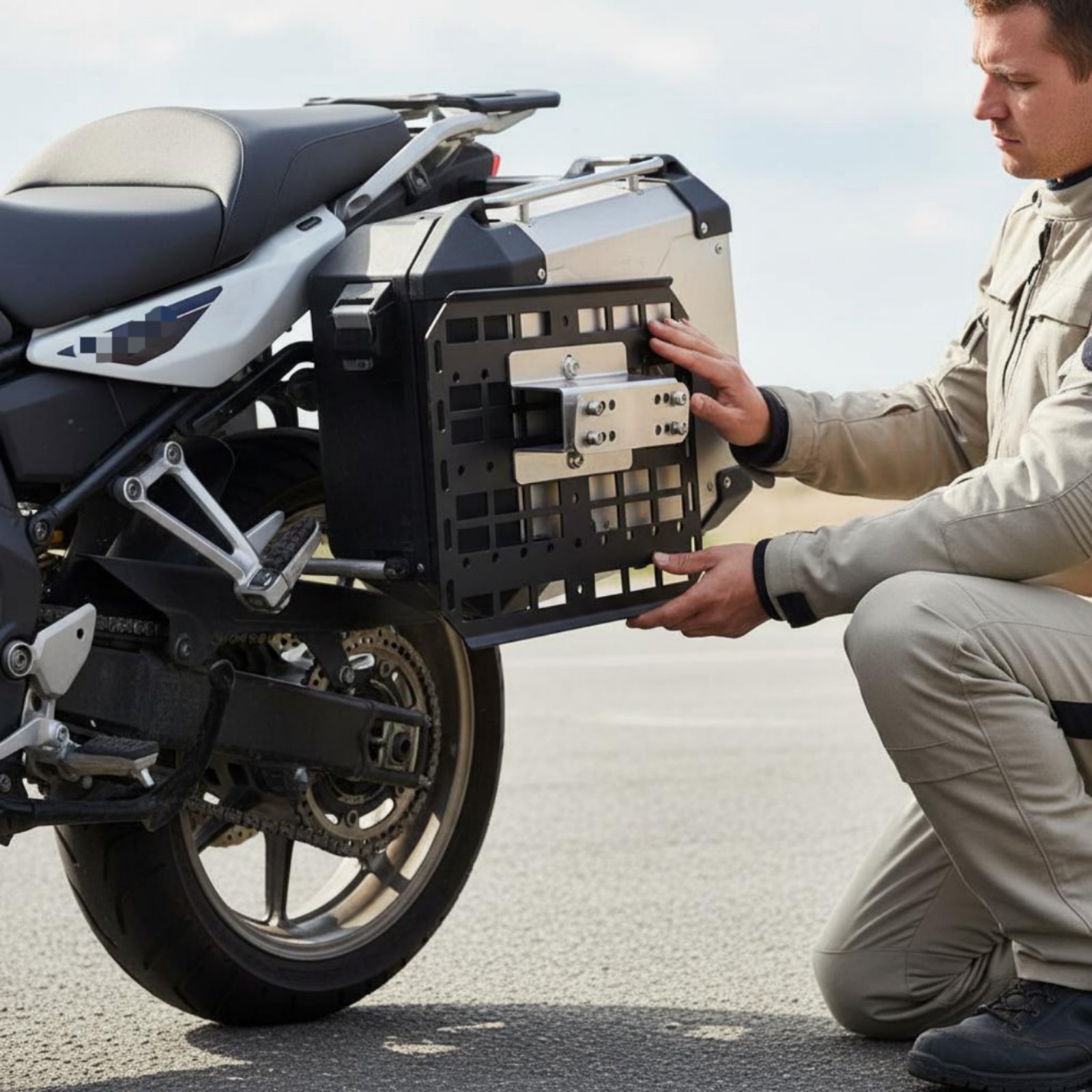 Motorcycle Side Box Hanger Sty - Motorcycle Gear Rack recension och pris