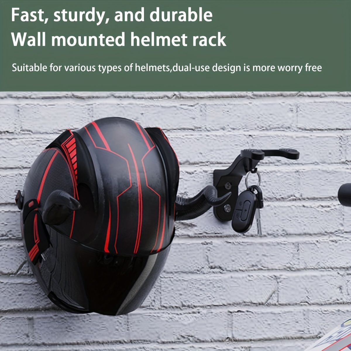 Universal Wall Mounted Motorcy - Motorcycle Gear Wall Mount recension och pris