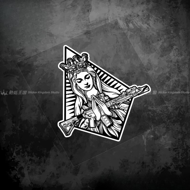 Tactical Black White Jesus Vir - Motorcycle Gear White recension och pris
